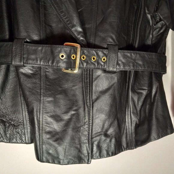 DIANE MARCO 100% Genuine Leather Motorcycle Jacket Size 2X - Picture 3 of 4